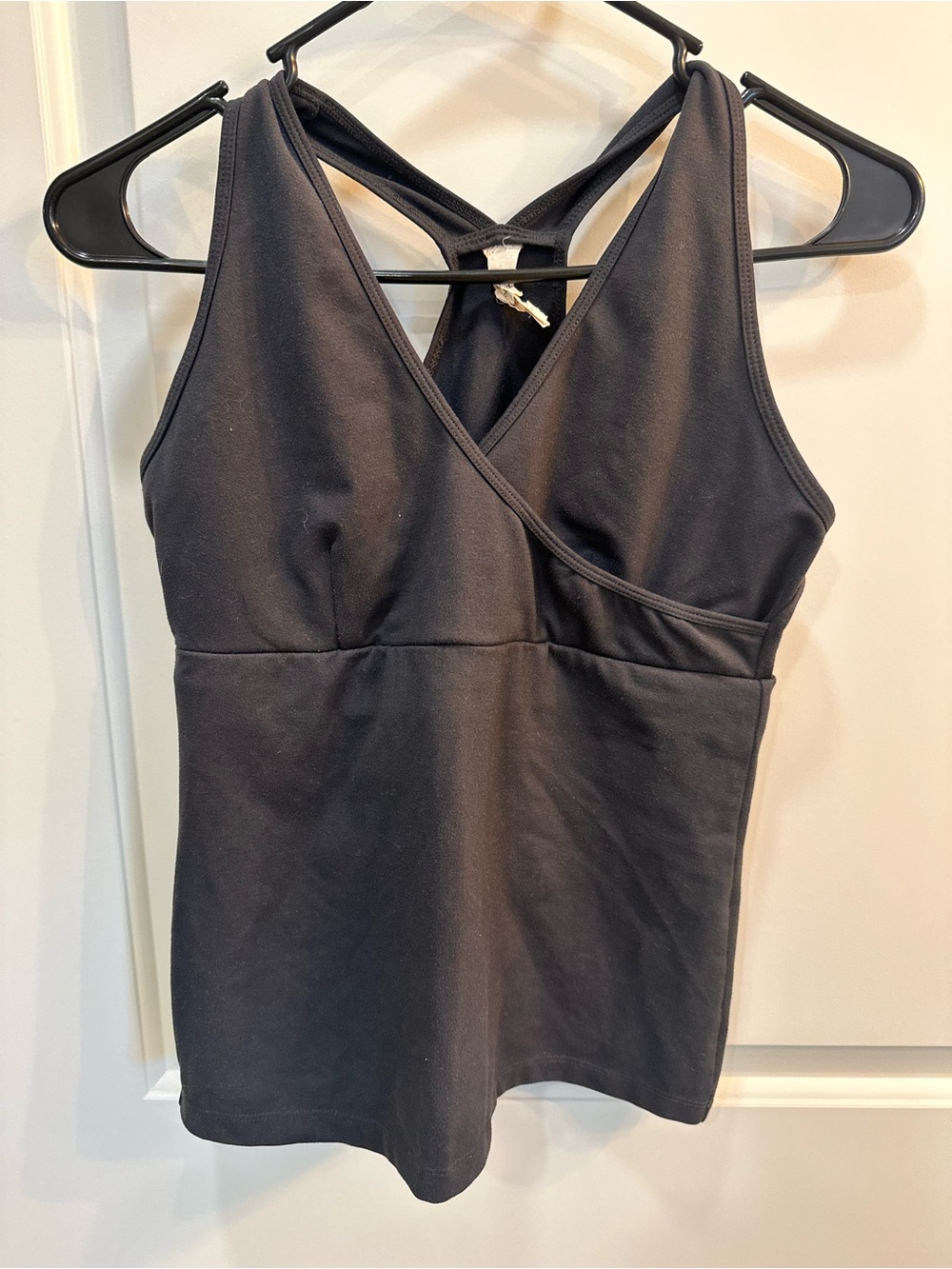 Women's Black Crisscross Tank Top